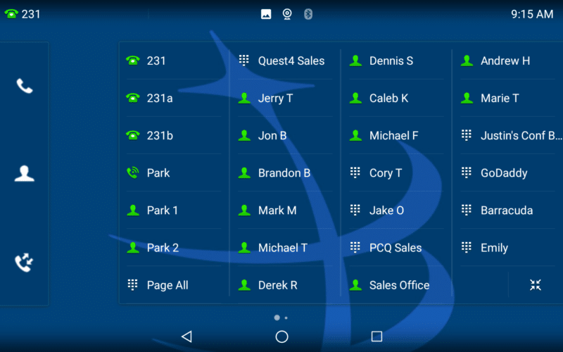 VoIP Phone System - Speed Dials