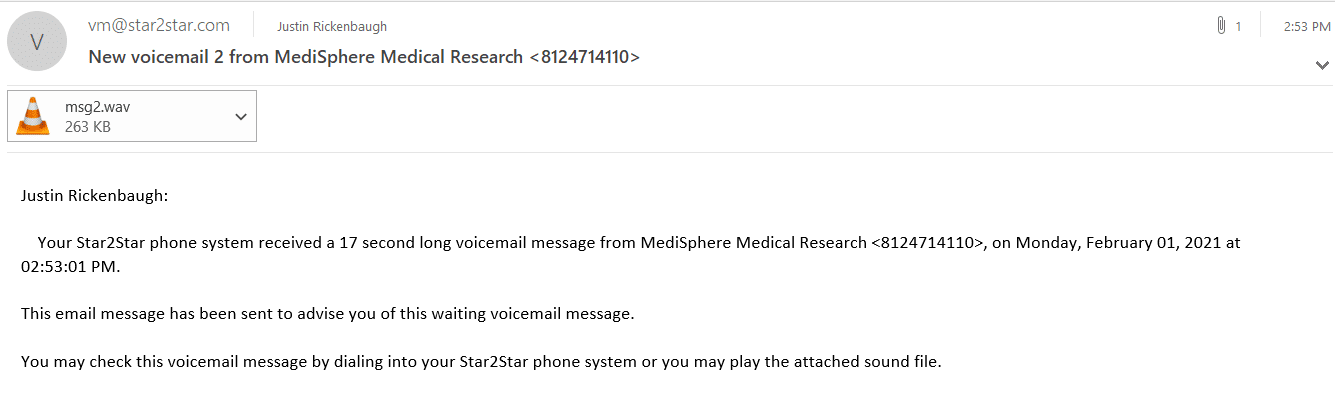 VoIP Phone System - Voicemail to Email
